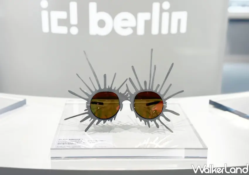 ▲ic! berlin 30週年「Timeless Pure 永恆經典」展覽，展出多款特色眼鏡，全新30週年系列也同步亮相。(攝影：鄭亦庭)