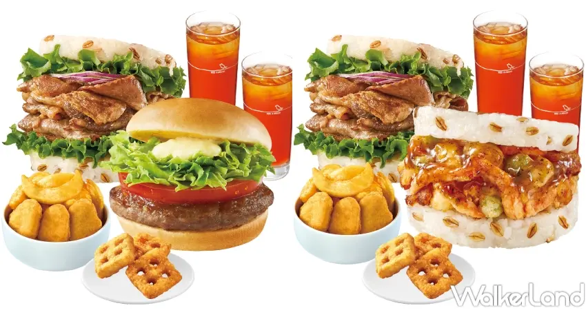 ▲摩斯漢堡午晚餐推出169元獨享餐與259元分享餐，主餐與點心搭配完整，適合不同用餐需求。