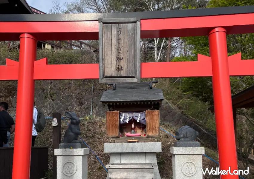 ▲「兔子神社」以可愛療癒的氛圍吸引許多人專程造訪，不僅守護登山客平安，也象徵戀愛運與好緣分，擁有超高人氣。