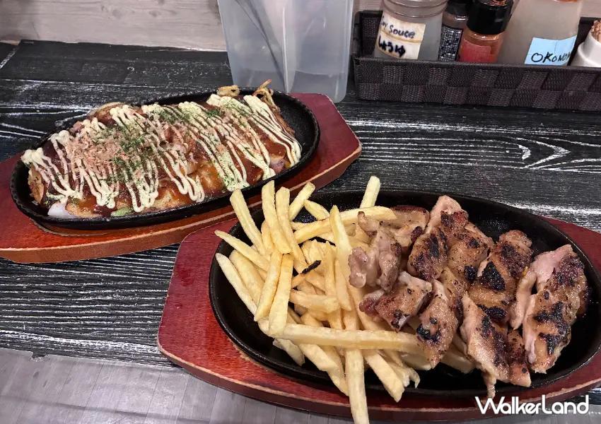 ▲鄰近河口湖車站的「鉄焼」，主打現點現做的鐵板料理，口味樸實卻很有滿足感。