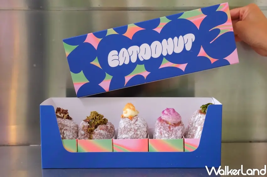 ▲EATDONUT生甜甜圈採六倍濃縮牛奶湯種工法呈現柔軟奶香口感（攝影：張人尹）