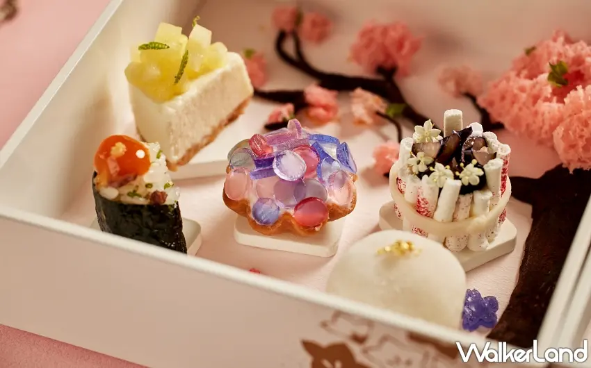 ▲「繡球堅果塔」以香醇堅果與杏仁餡為基底精心製作，呼應初夏繡球花盛放之美。圖／The Ukai Taipei提供；窩客島編輯李維唐整理