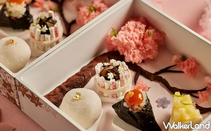 ▲「和牛御飯糰」嚴選日本月光米搭配炙烤頂級和牛，米香與油脂完美交融，於花見時光中一口盡享奢華。圖／The Ukai Taipei提供；窩客島編輯李維唐整理