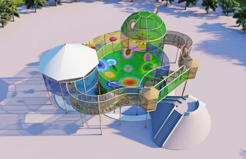 ▲核心設施「PLEASURE ARENA」是一座大型全天候室內遊樂場。