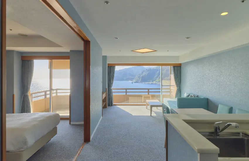 ▲經典的 ONSEN AREA 將度假村的療癒感推向極致，重新改裝後的「赤澤溫泉酒店」與「赤澤一日遊溫泉館」。