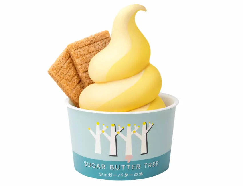 ▲有趣的吃法隱藏在隨餐附上的兩片 Sugar Butter Tree 招牌穀物餅乾中。