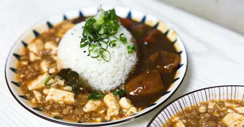 捷運淡水站巷弄美食！老武吉 咖喱飯尬上麻婆豆腐，加飯10元、在地人推薦這間。