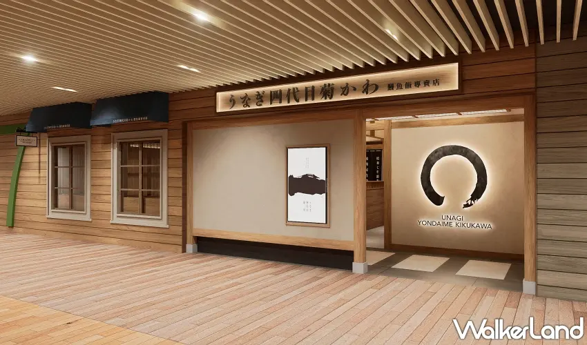 ▲店內規劃吧檯、桌席及三間獨立包廂共59席，透過玻璃窗還能近距離欣賞職人炭火烤鰻的精湛工序 。圖／うなぎ四代目菊かわ提供；窩客島整理