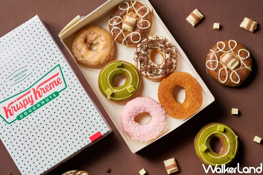 ▲Krispy Kreme推出LINE好友買一送一活動，購買巧克力奇幻禮盒即贈原味糖霜甜甜圈一盒。