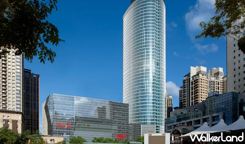 ▲「Mega50餐飲及宴會」位於百揚大樓頂層，以壯闊景致和多元美饌成為新北美食地標 。 圖／Mega50餐飲及宴會提供；窩客島編輯李維唐整理