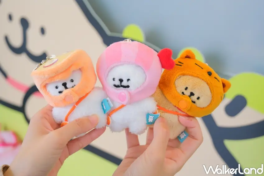 ▲爭鮮攜手線條小狗推出聯名活動，讓Maltese與小金毛走進壽司餐桌，打造吃喝拍照收藏一次到位體驗（攝影：張人尹）