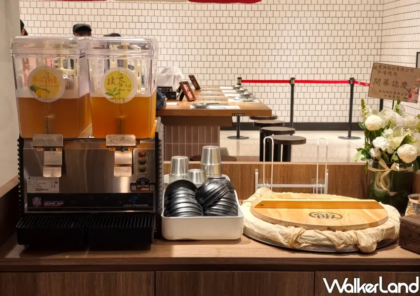 ▲和庵燒肉致力提供高CP值用餐體驗，自助區提供熱騰騰的白飯與豐富飲品讓民眾自由續碗。(攝影：鄭雅之)