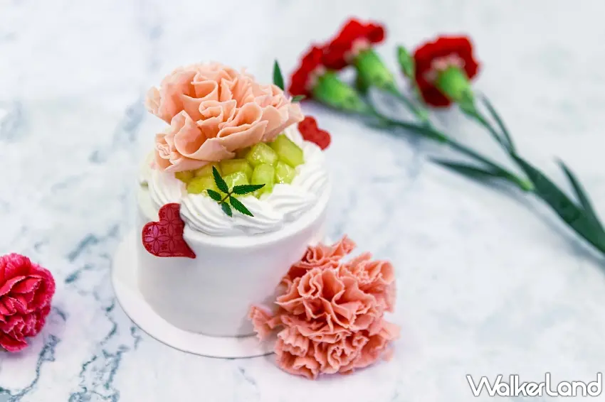 ▲母親節活動期間，北投麗禧溫泉酒店「雍翠庭」與「歐陸餐廳」凡四人以上用餐，每組加贈「阿露思哈密瓜芋頭奶油蛋糕」乙份 。 圖／北投麗禧溫泉酒店提供；窩客島編輯李維唐整理