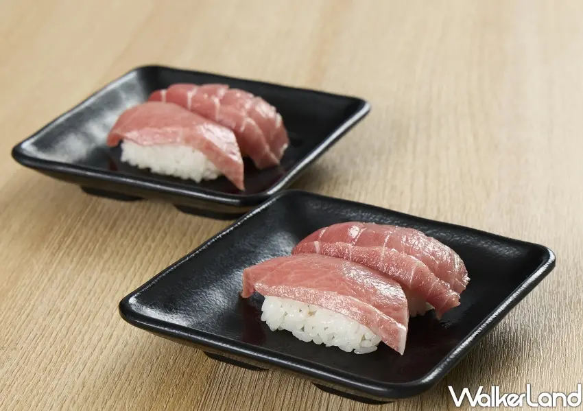 ▲黑鮪魚2種組合一次滿足，大腹與中腹的高級魚料層次分明回味無窮。