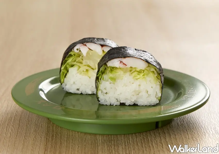 ▲宮崎名物鮮蝦生菜卷，嚴選黑虎蝦配上清爽生菜是大人小孩都愛的組合。