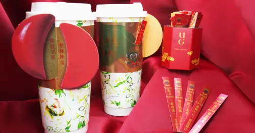 媽祖保庇杯！UG聯名北港朝天宮，喝飲料抽籤詩杯套 馥桂保庇茶媽祖加持。