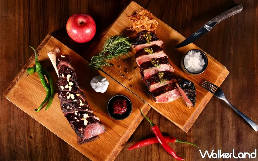 ▲台北萬豪響應世界牛肋排日，即日起至6月30日推出兩款頂級直火炭烤牛排。圖／台北萬豪酒店提供；窩客島編輯李維唐整理