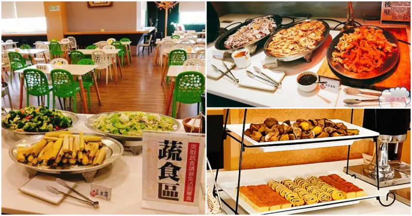 ▲「卡多良食故事館」主打超高CP值的自助餐吃到飽，只需350元便能一次享用多道台式料理與甜點。