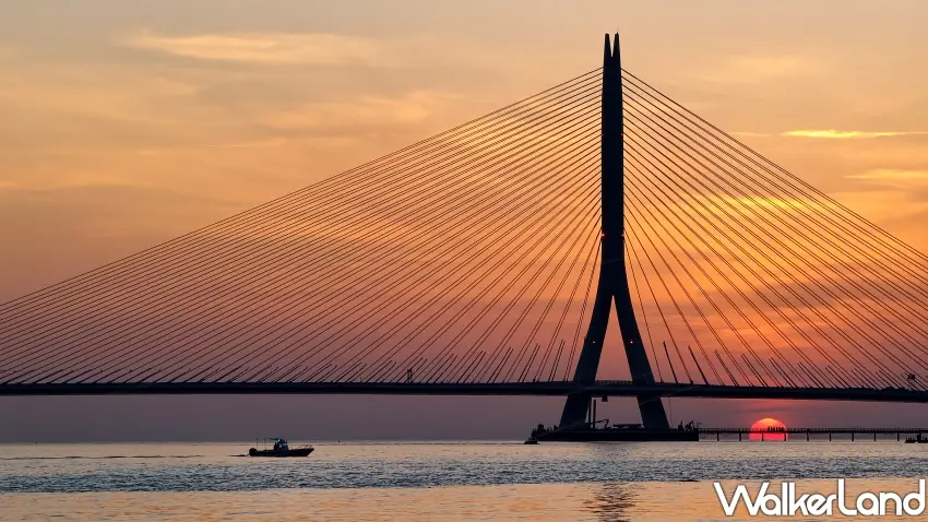 ▲淡水新地標「淡江大橋」將於5/12正式通車，規劃一系列通車慶祝活動。(攝影：編輯 鄭雅之)