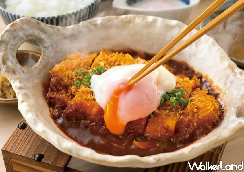 ▲「味噌炸豬排煮定食」香濃味噌搭配半熟蛋，是義享天地百貨聚餐的首選熱門餐點。