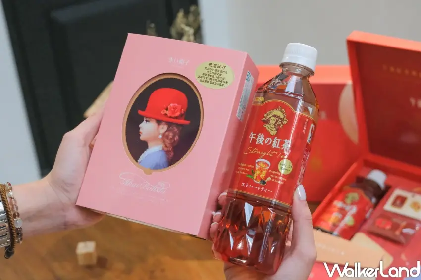 ▲KIRIN午後の紅茶聯名紅帽子，打造幸福の午茶雙重奏快閃店，讓粉絲用紅茶與點心享受優雅下午茶。（攝影：張人尹）
