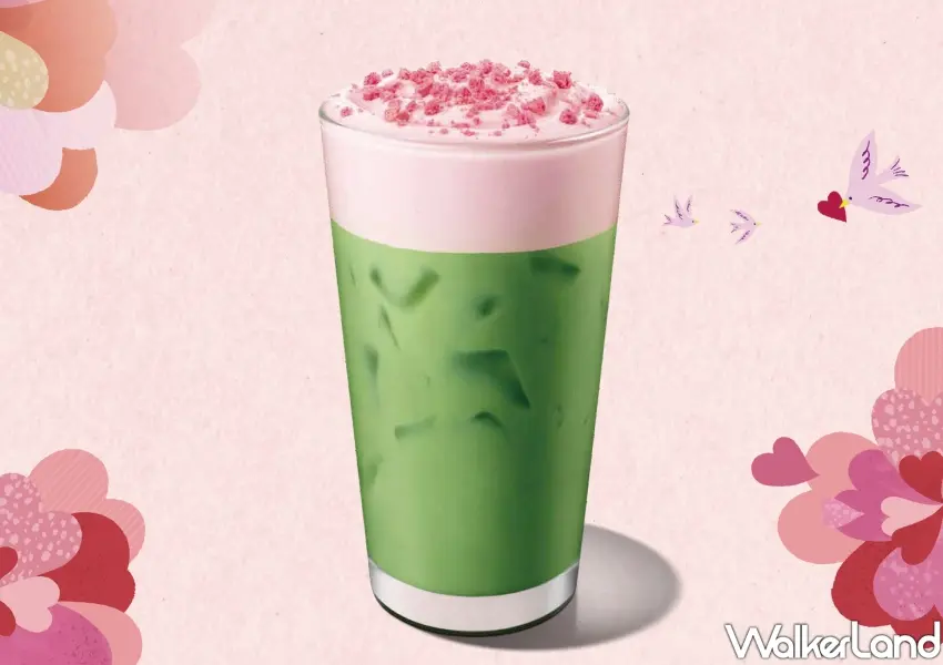 ▲星巴克草莓風味抹茶那堤夢幻回歸，嚴選日本抹茶與酸甜草莓，打造出層次豐富的初夏限定風味。