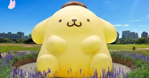 板橋布丁狗花海燈光秀！2026新北蝶戀季送布丁狗帽，必拍重點 交通整理。