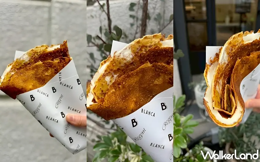 ▲三拼式的視覺呈現完整傳達了「焦香薄餅」外酥內嫩的誘人特質 。圖／台北晶華酒店提供；窩客島編輯李維唐整理