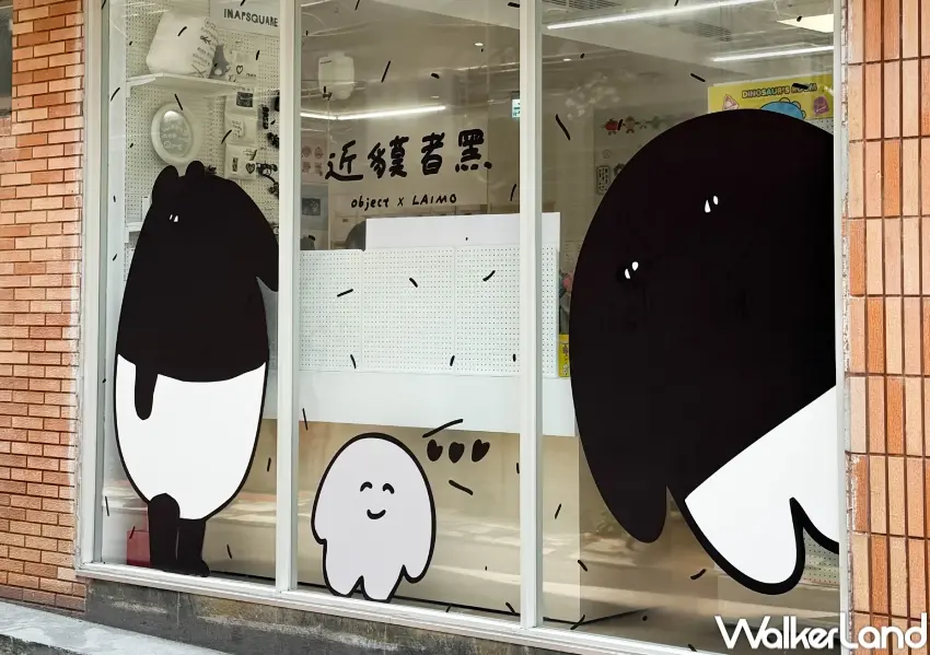 ▲object以NO FACE × LAIMO打造黑白主題空間，透過角色互動呈現「近貘者黑」概念。