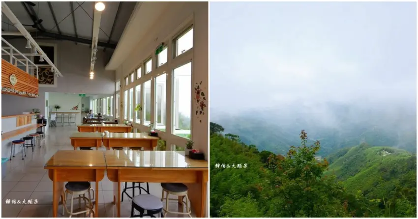 ▲餐廳空間寬敞舒適，大面窗景將山巒綠意直接帶入室內，用餐同時也能靜靜欣賞山景變化。