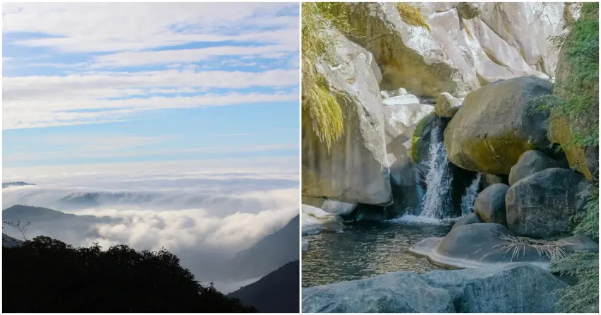 ▲新竹尖石藏有豐富自然景觀，從溪谷巨岩、森林步道到雲海山景，一天就能將美景全部蒐齊。