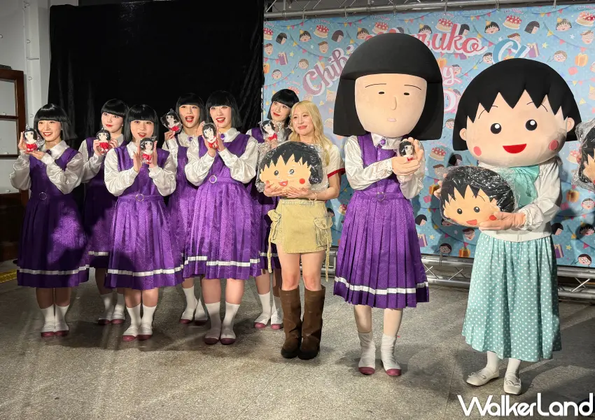 ▲櫻桃小丸子生日快閃店於松菸盛大開幕，超萌限定周邊引發粉絲排隊搶購熱潮。(攝影：鄭亦庭)