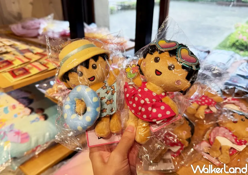 ▲櫻桃小丸子生日松菸快閃店即日起至5/10登場，曬黑小丸子娃娃、小丸子限定合照見面會。(攝影：鄭亦庭)