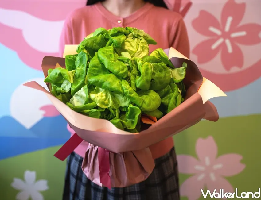▲摩斯漢堡在5/1-6/30期間推出「奶油萵苣大花束」，每束899元，同時滿足儀式感與實用性。