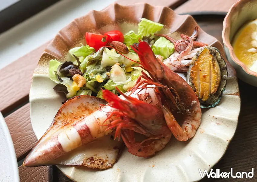 ▲宜蘭海鮮餐廳推薦「漁光海」餐點能吃到飽滿海鮮的鮮甜(攝影:蕭芷琳)