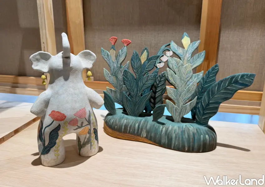 ▲NOKE忠泰樂生活春日藝術企劃《自由的房間》，即日起至~6/1登場，1樓到5樓都有藝術作品展示。(攝影：鄭亦庭)