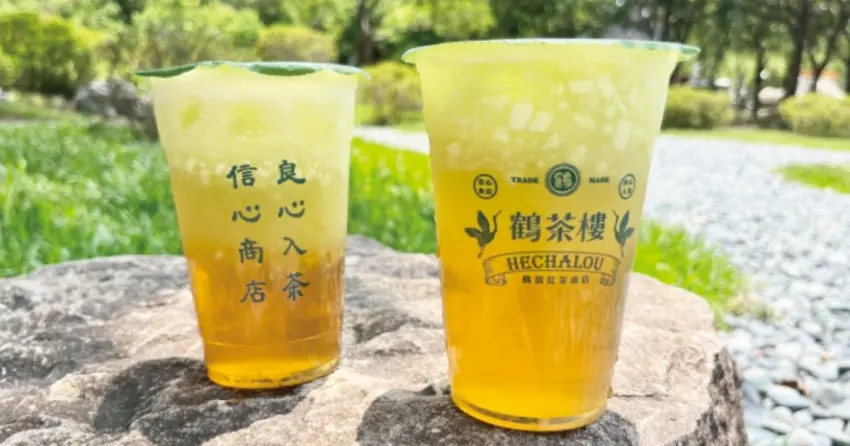 買一送一要喝！鶴茶樓香瓜金萱青茶回歸，喝得到半顆美濃瓜。