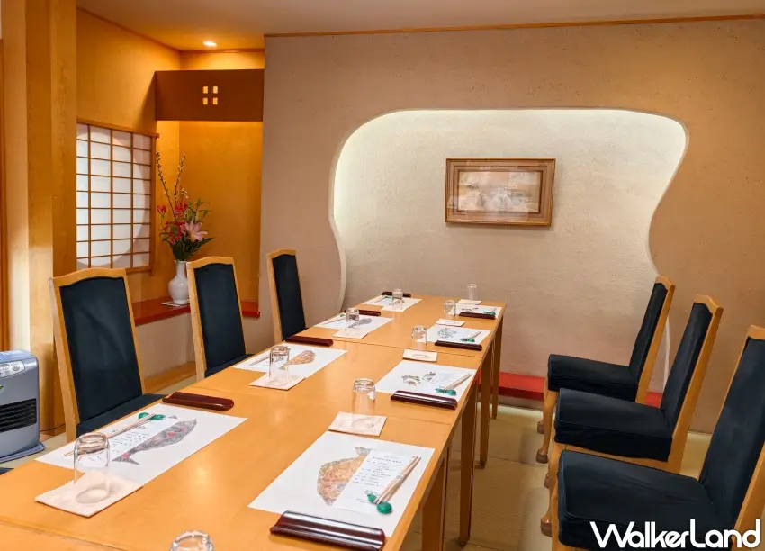 ▲「割烹かめ清」設有舒適包廂,提供高隱私用餐空間。(攝影:楊婷雅)