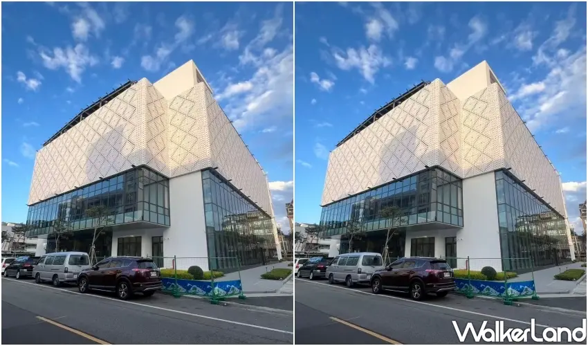▲以日常生活型餐飲聚點為核心的Mini G Mall，純白色的現代建築設計結合玻璃帷幕空間。