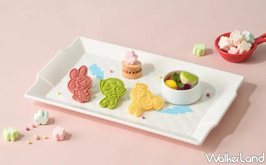 ▲飛天小女警角色造型餅乾做工精緻，是線上旅展套餐券中的亮點產品。圖／和逸飯店‧台南西門館提供；窩客島編輯李維唐整理