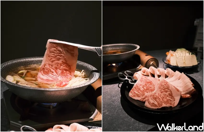 ▲「涮邸 慶」主打阿古豬火鍋與沖繩黑毛和牛,店內氛圍安靜有質感,適合約會聚餐。(攝影:張人尹)