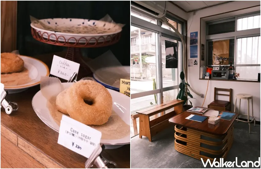 ▲Burwood Donut每日提供多款甜甜圈口味,包含黃豆粉、肉桂與咖啡糖霜等選擇。(攝影:張人尹)