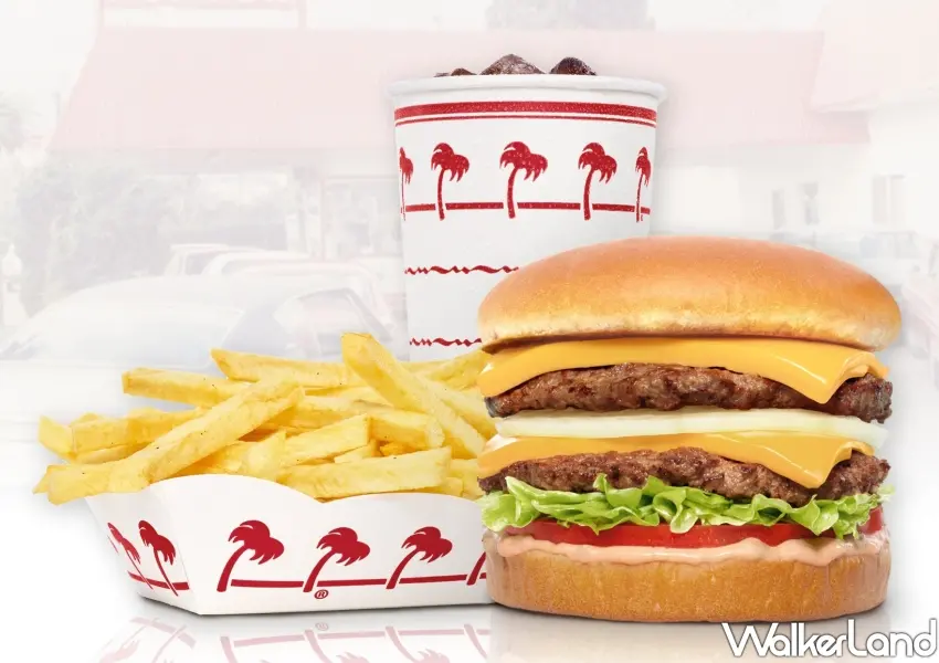 ▲In-N-Out快閃台北限量供應的多寶多堡漢堡等三款明星商品。