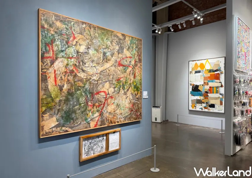 ▲免門票華山展覽《內心風景》集結亞洲當代藝術作品,即日起至5/24在華山紅磚區多納藝術展出。(攝影:鄭亦庭)