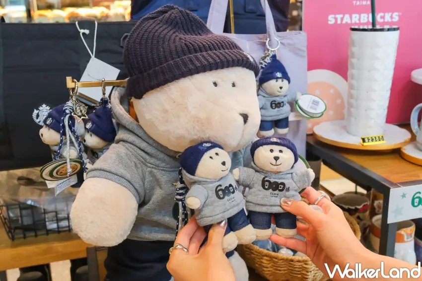 ▲星巴克愿秀門市推出600店熊熊系列紀念商品，在星巴克愿秀門市搶先首賣。（攝影：張人尹）