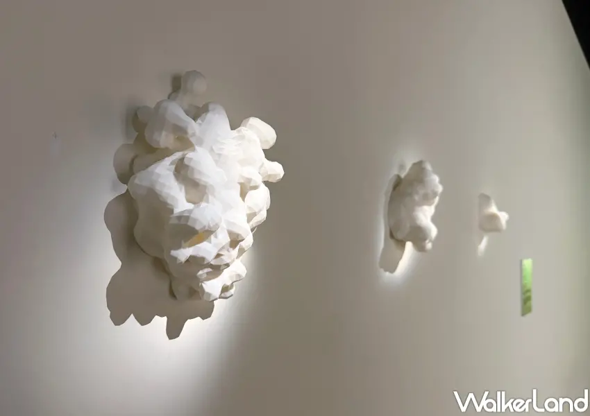 ▲板橋免費展覽三樓展區亮點！利用3D列印技術將「氣體擴散模型」實體化。(攝影：鄭亦庭)