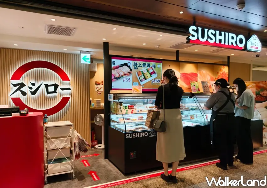 ▲首間壽司郎外帶專門店插旗台北車站地下街,精巧店面主打免排隊即買即走。(攝影:鄭雅之)