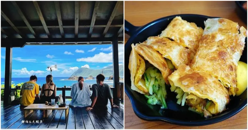 ▲東清33號坐擁無敵海景，招牌脆皮蛋餅金黃酥脆，邊看海邊吃早餐超療癒。