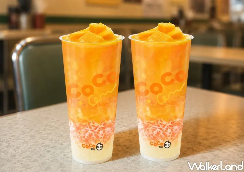 ▲CoCo都可5/27推出生椰楊枝甘露大杯買一送一,2杯90元吸引芒果控朝聖。
