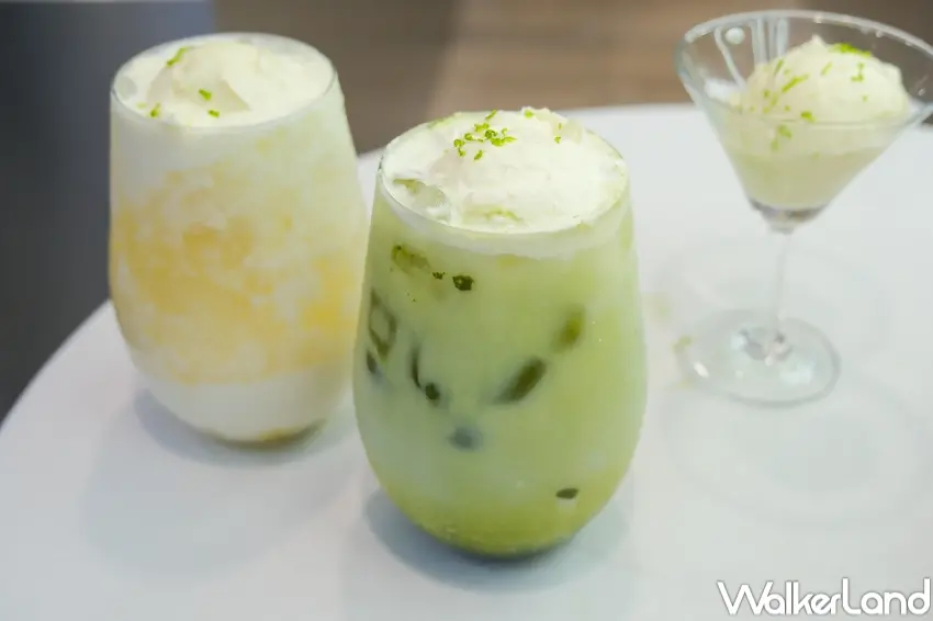 ▲日出茶太伊通概念店推出「開幕三重送」,購買2杯飲品即可參加整單1元抽獎。(攝影:張人尹)